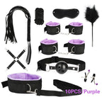 10-Piece BDSM Bondage Kit for Couples, Restraints & Sensory Play Set