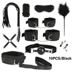10-Piece BDSM Bondage Kit for Couples, Restraints & Sensory Play Set